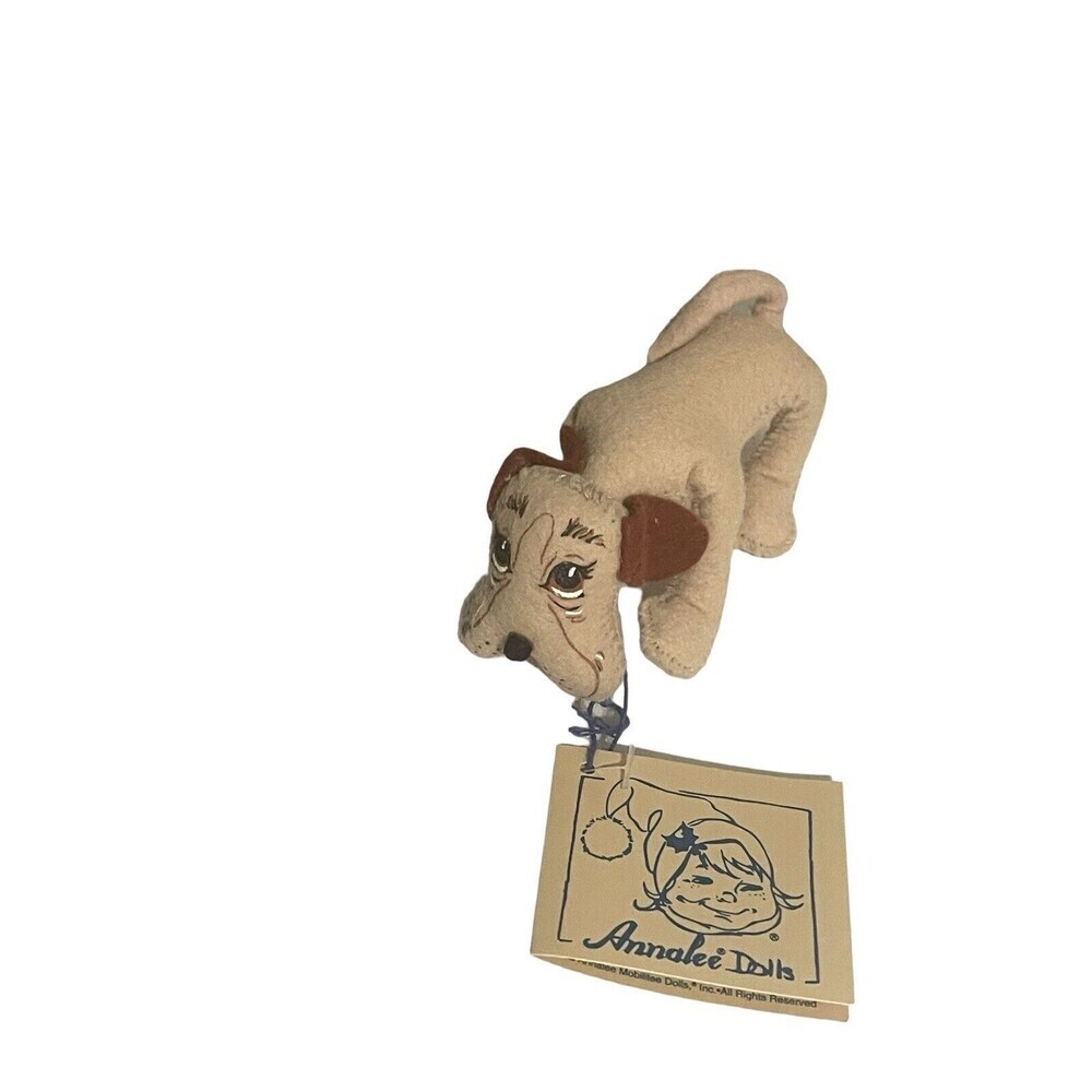 Vintage ANNALEE Mobilitee Hound Dog Playful Pup Bendable #2135 USA 1998 Tag RARE